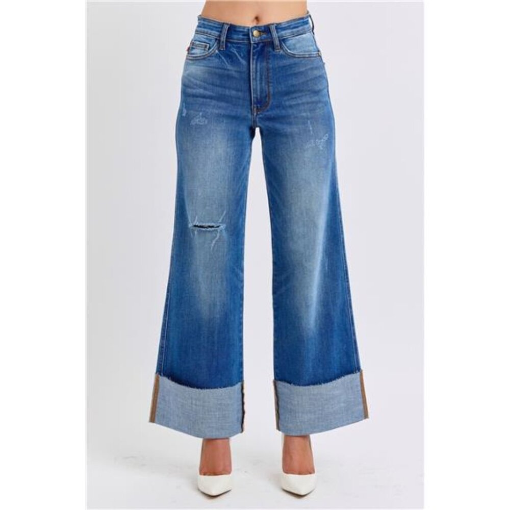 Judy Blue Women's Flare Jeans in Blue
